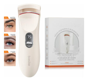 Curvador Cilios Portátil, Curvador De Cílios Aquecido, Curvador De Cílios Elétrico Recarregável, 3Configurações De Temperatura Ajustáveis, Com LED, Curvatura Natural, Dura 24H, Adequado Para Mulher
