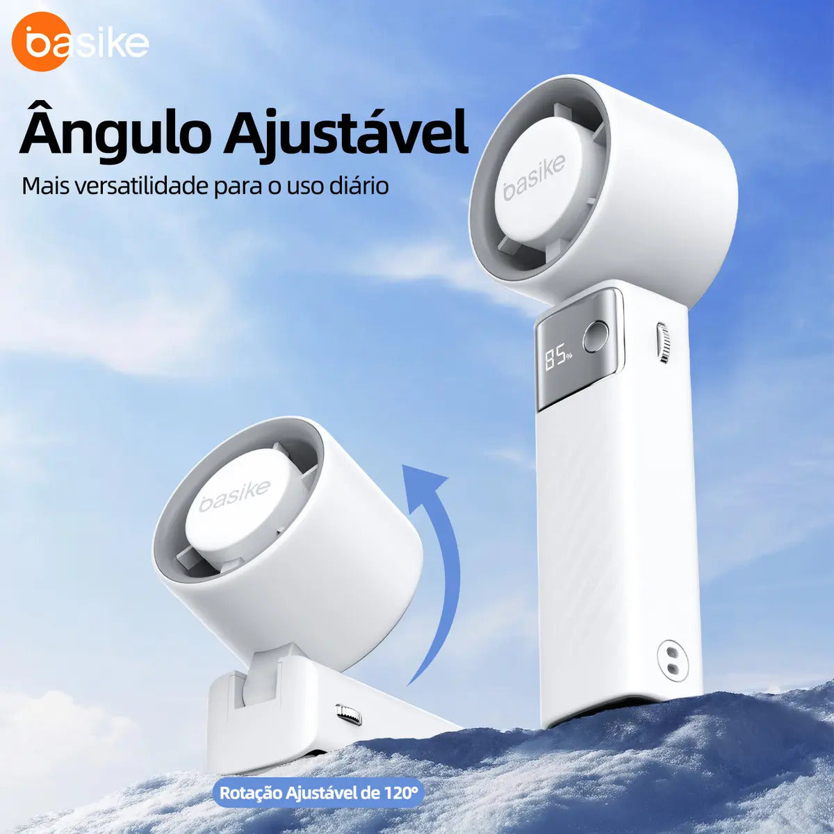 Mini Ventilador Portátil Turbo Portátil, Ventilador Portátil De Mão, A Gel A Gelo 199 Configurações Ajustáveis, Usb Recarregável, Adequado Para Uso Em Viagens/Ao Ar livre/Em Casa/No Escritório - Imagem 4