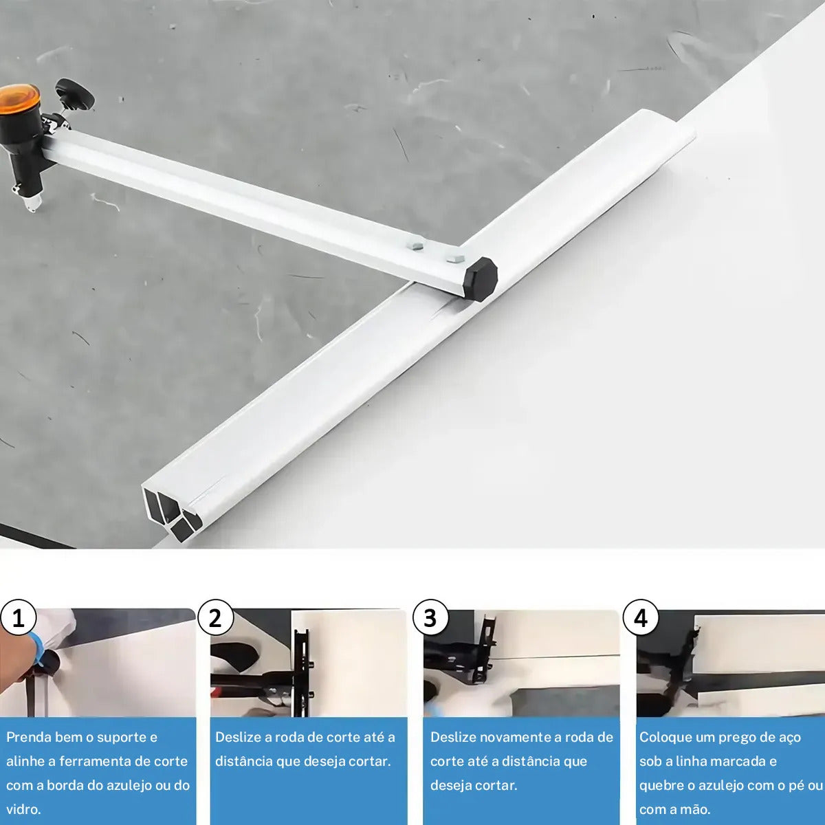 Cortador Riscador De Porcelanato Manual 90cm Profesional - Imagem 10