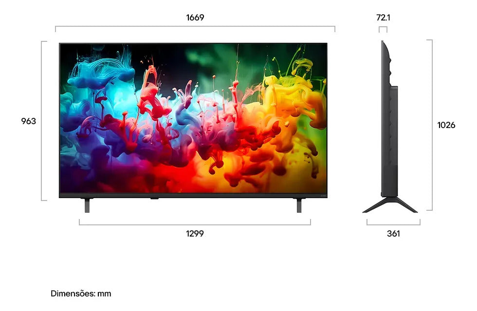 Smart TV 4K 75" LG QNED Mini LED AI QNED70 2026 - Imagem 3