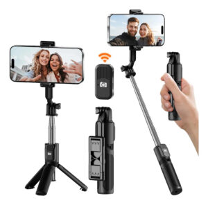 4 Em 1 Tripé Selfie Stick E Bastão De Selfie Mini E Portátil, Com Controle Remoto Destacável E Suporte Para Celular, Tripe De Mesa, Bastão Selfie Bluetooth, 360 ° Rotação Universal Tripé De Celular