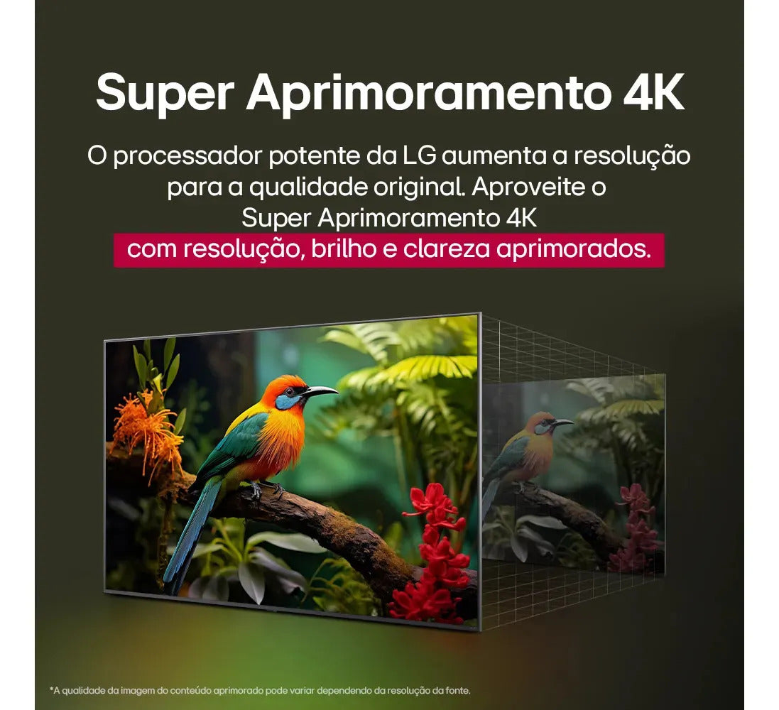 Smart TV LG UHD AI UA75 43 polegadas HDR10 Pro Processador α7 AI Ger8 webOS 25 - Imagem 9