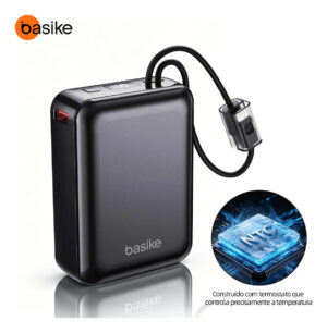 Carregador Portátil 22.5W Turbo 20000mAh【Carrega Notebook e Celular】Tela LED Premium com Controle de Temperatura Basike B201A