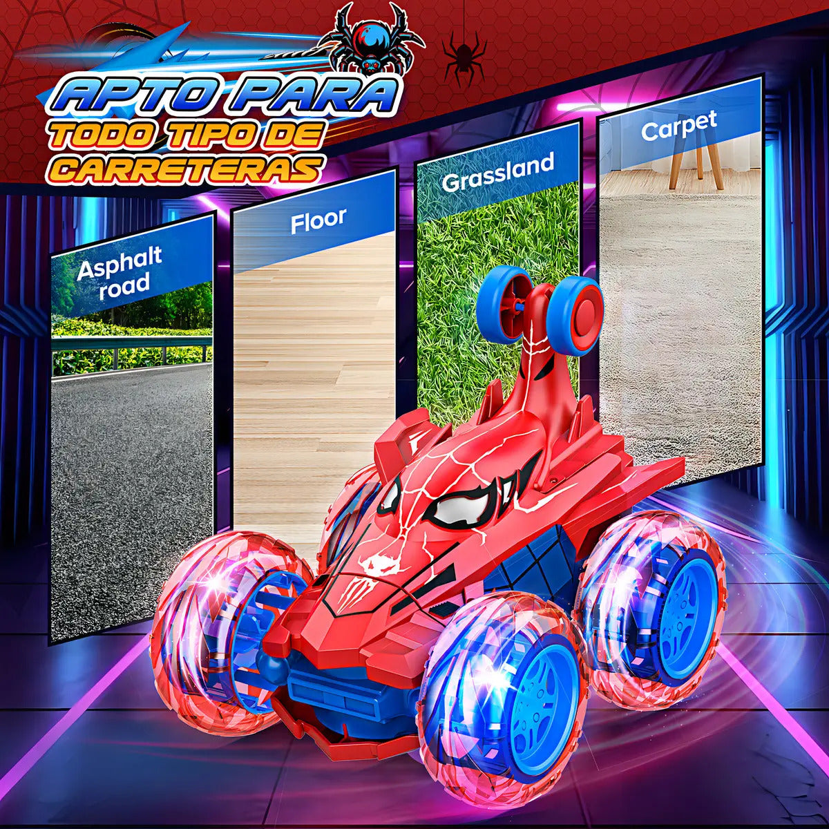 * Carro De Controle Remoto Spider Recarregável Com C1 - Imagem 6