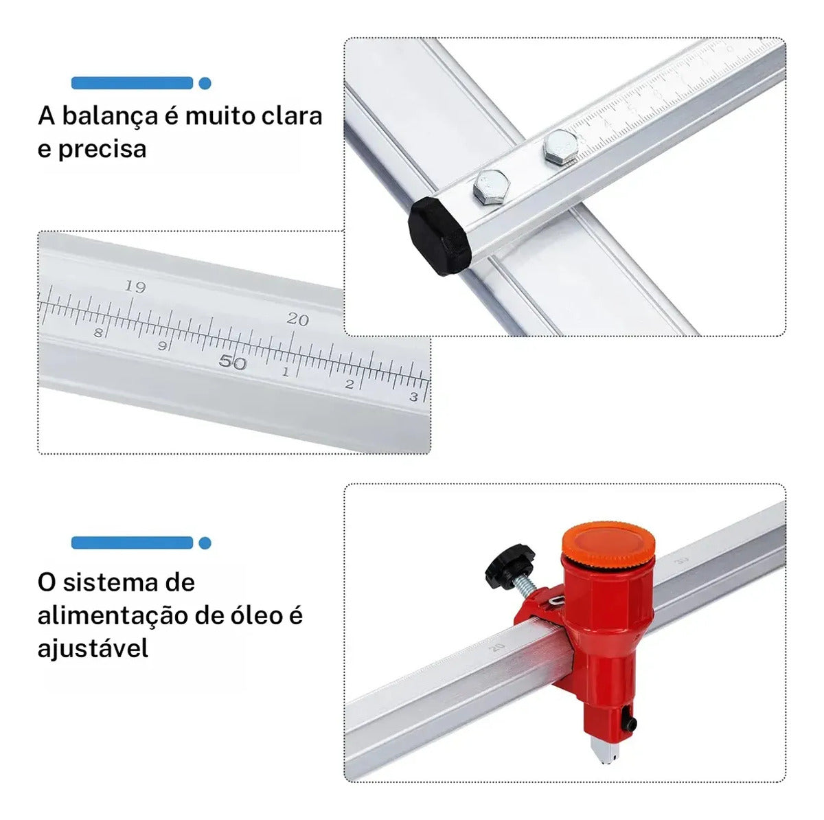 Cortador Riscador De Porcelanato Manual 90cm Profesional - Imagem 5