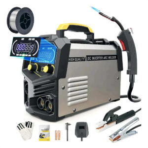 Máquina De Solda Inverter JMJN MMA MIG TIG 3 em 1 Bivolt com Tela LCD e Kit de Acessórios