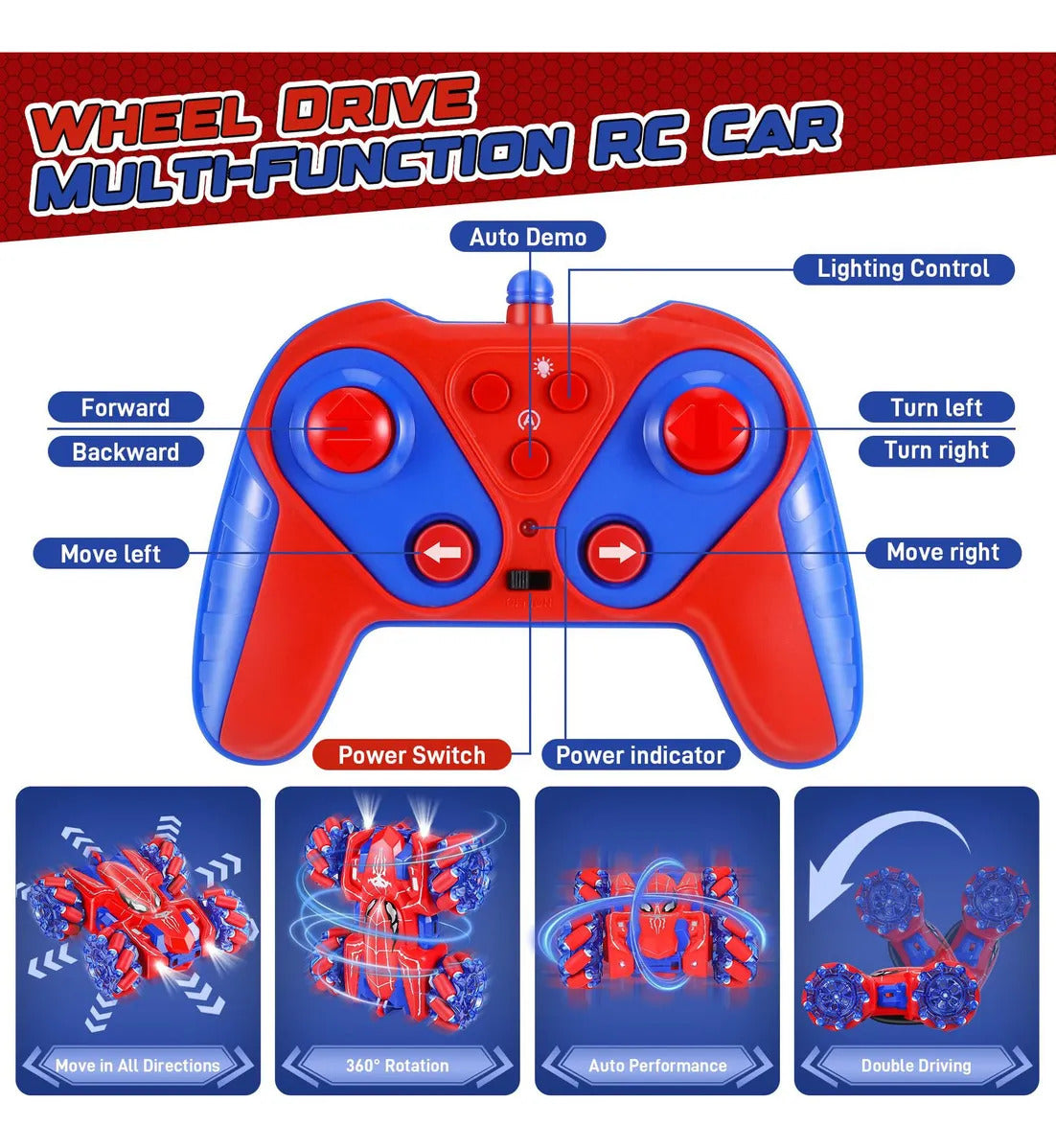 Cd Remote Off-road Control Recarregável Y Car - Imagem 3