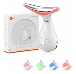 Massageador Facial Pescoco Portátil Com Possui Funções De Led E Vibração, 4 Modos Ajustáveis, Fototerapia De Led, Para Revitalizar A Pele E Tonificar O Pescoço, Pode Aliviar De Papada, Basike