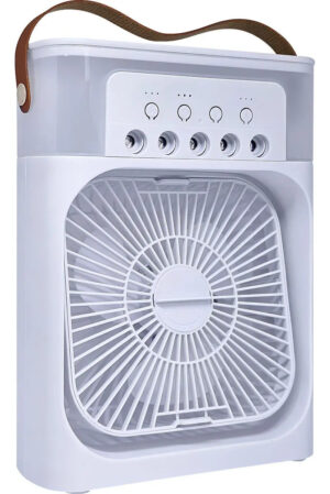 Ventilador Umidificador de Mesa Brazilhouse 10W USB LED Timer Branco