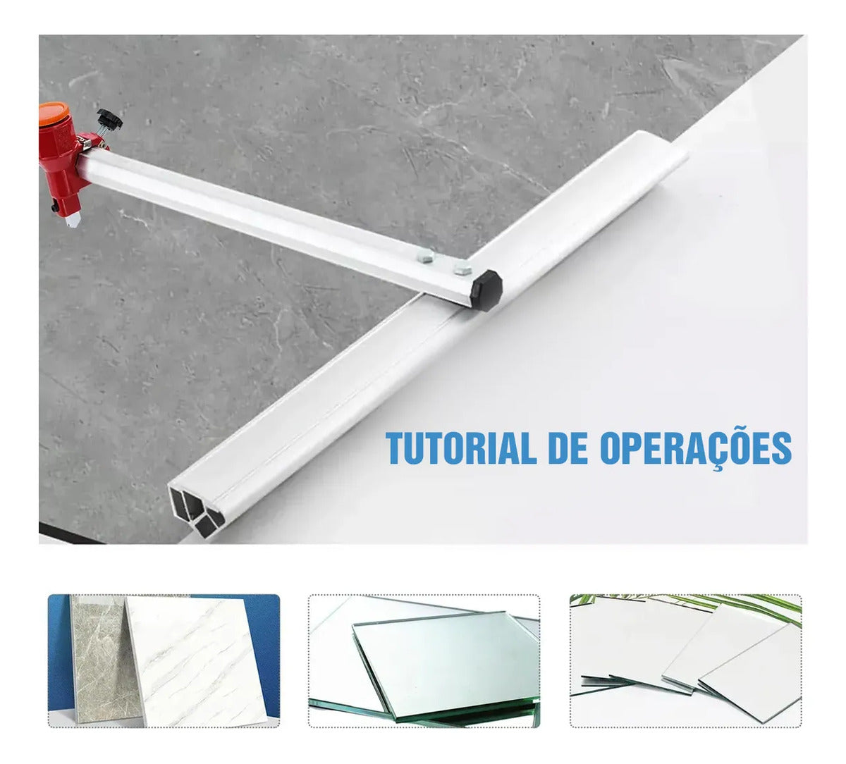 Cortador Riscador De Porcelanato Manual 90cm Profesional - Imagem 9