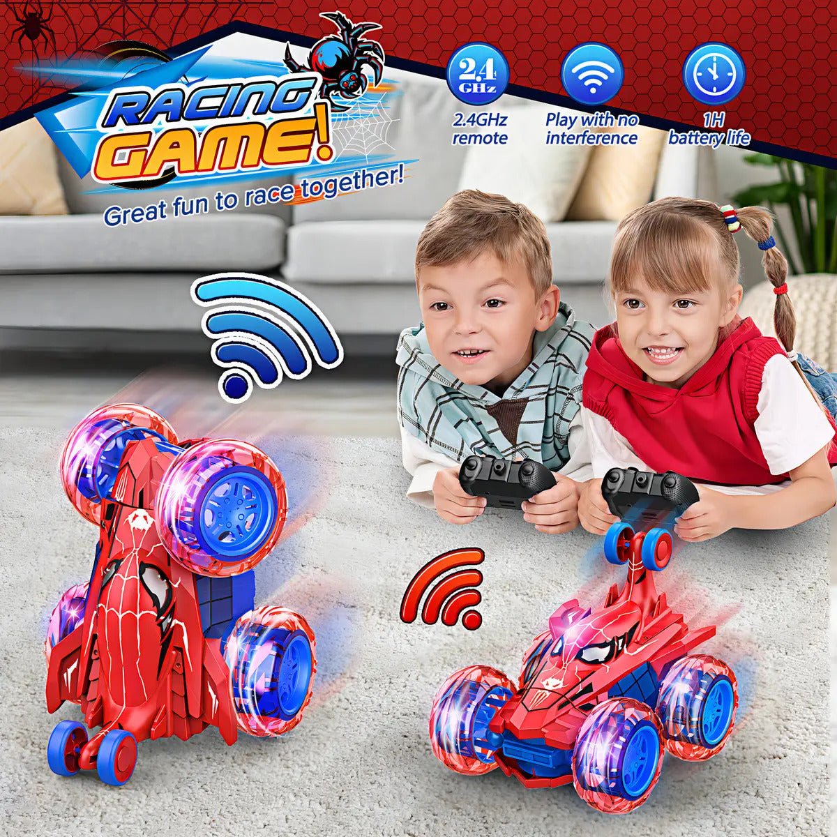 * Carro De Controle Remoto Spider Recarregável Com C1 - Imagem 5