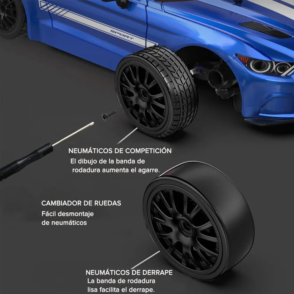 Carro Y Brinquedo 4x4 Com Controle Remoto Recarregável 1:24 - Imagem 5