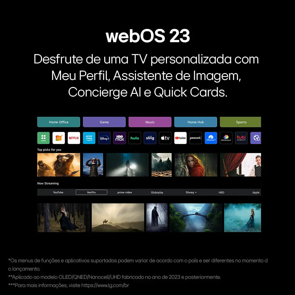 Smart TV Profissional LG 43" Full HD Processador a5 Ger6 AI Alexa Integrada webOS 23 – 43LR671C-B - Imagem 4