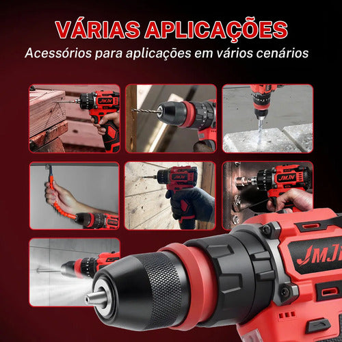 Kit Parafusadeira Furadeira Chave Impacto Profissional - Imagem 10
