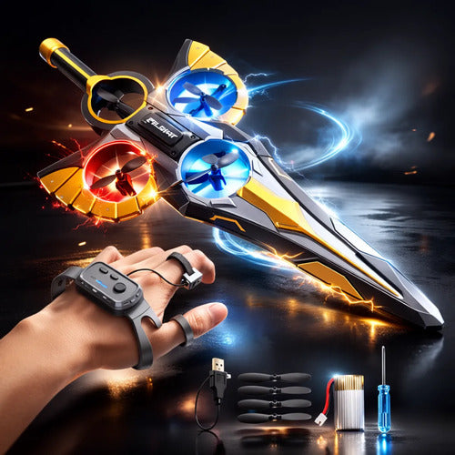 Espada Voadora Drone De Controle Remoto Brinquedo Criança - Imagem 6