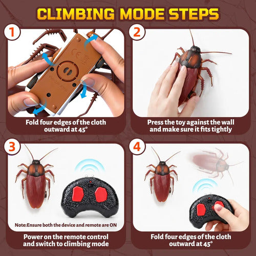 Barata Falsa Com Controle Remoto Brinquedo - Imagem 3