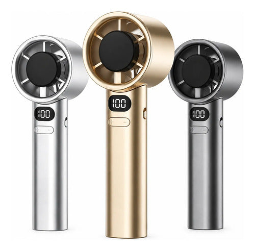 Mini Ventilador De Mão Portátil Usb Recarregável Turbo Forte