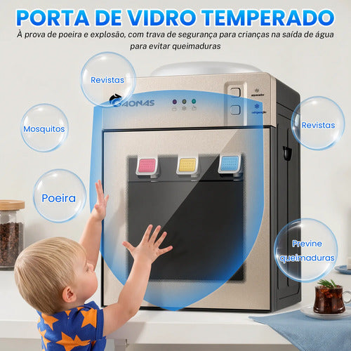 Bebedouro Quente Refrigerado Eletrônico Agua 3 Modos 20l - Imagem 4