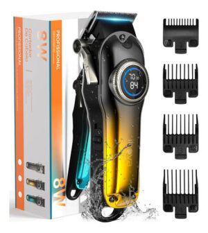 Maquina Corte Profissional Cabelo Sem Fio Com Lcd Inova